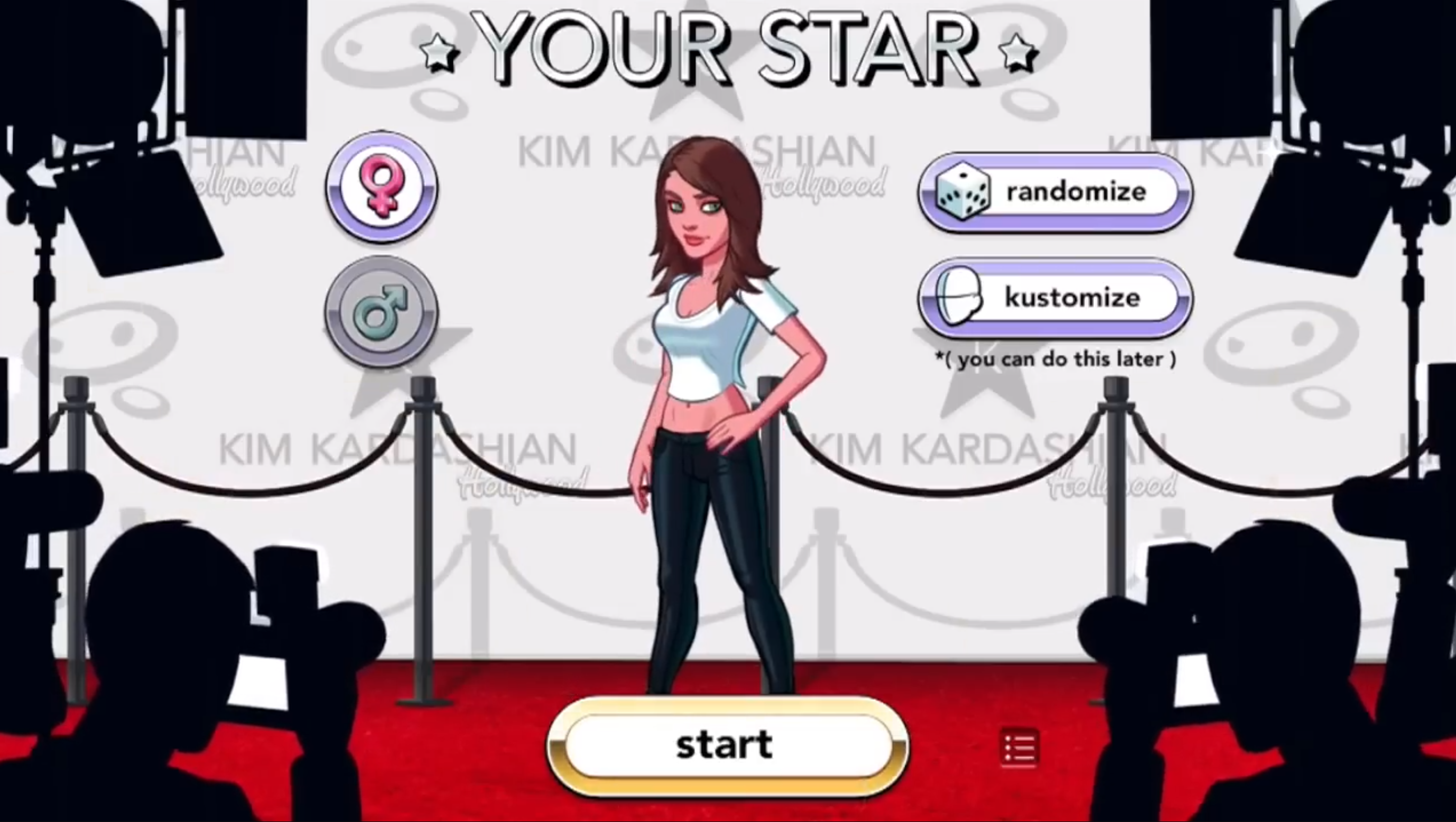 Original home screen