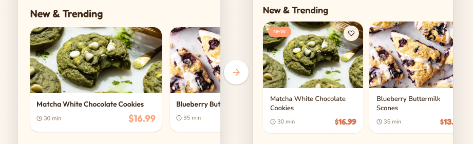 Recipe card redesign